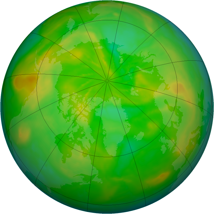 Arctic ozone map for 18 June 2014